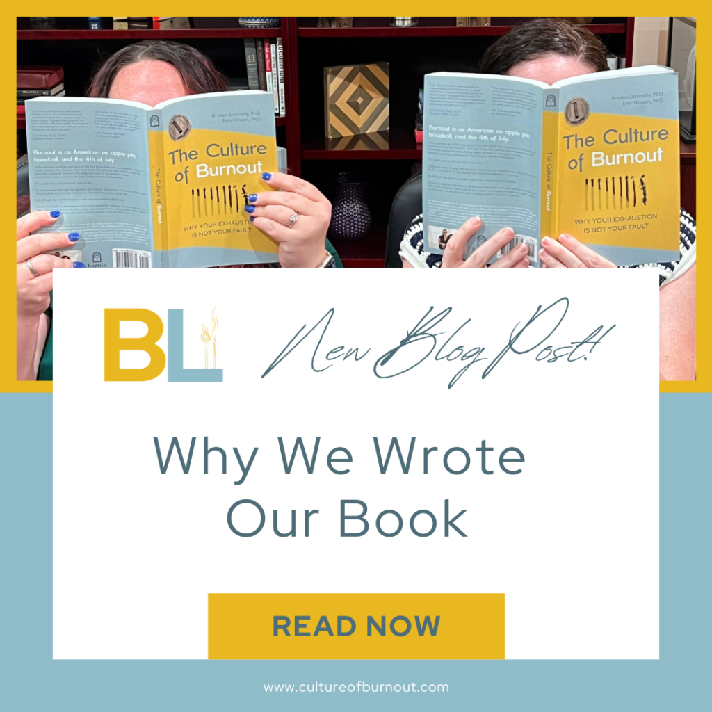 Why We Wrote Our Book